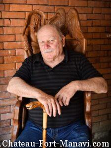 Woodcarver Exposition in Chateau Fort de Manavi