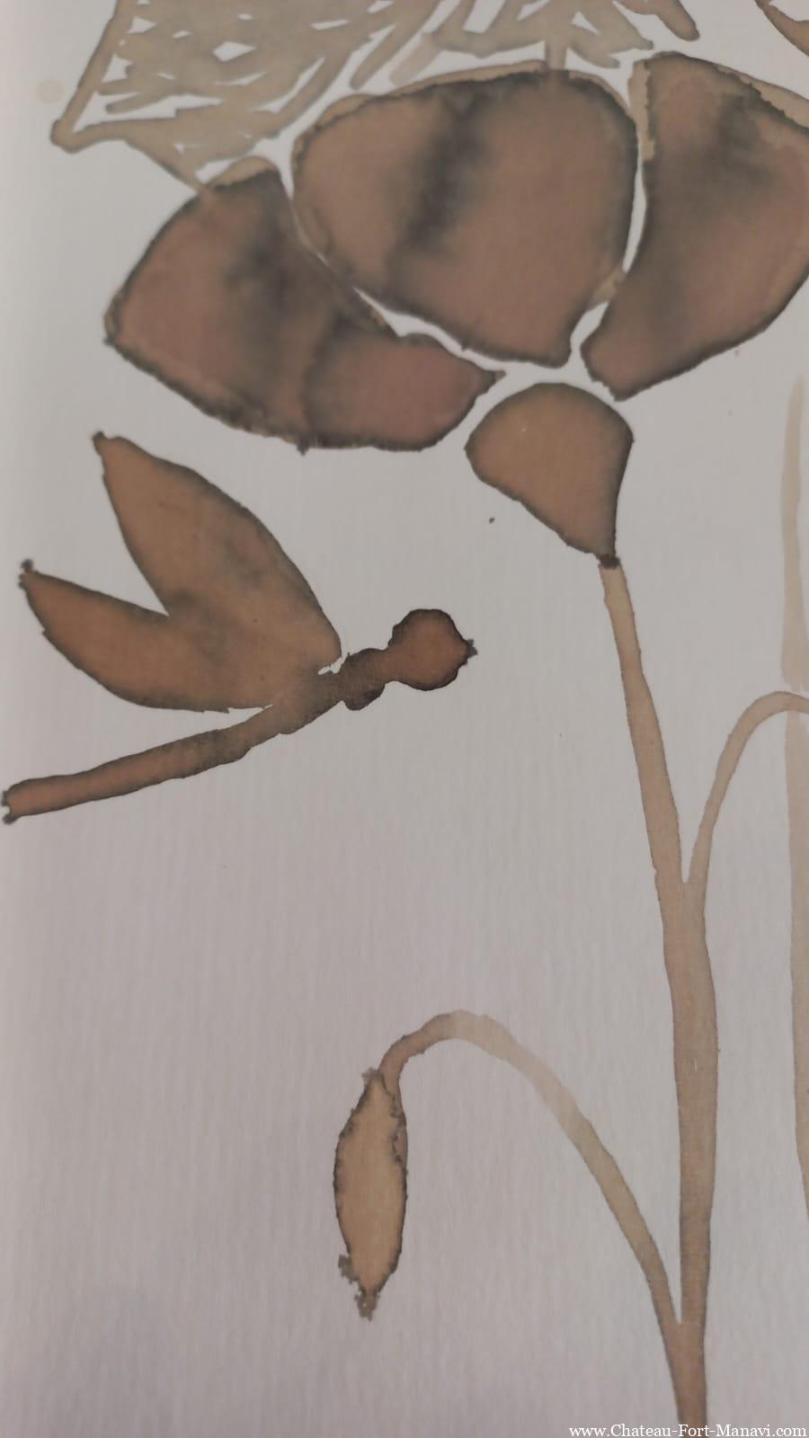 мак и стрекоза